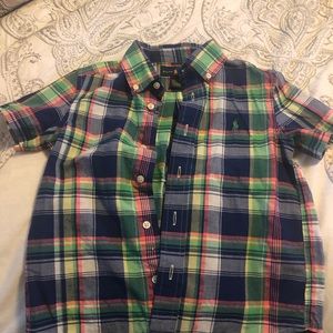 Little boys adorable Ralph Lauren button shirt